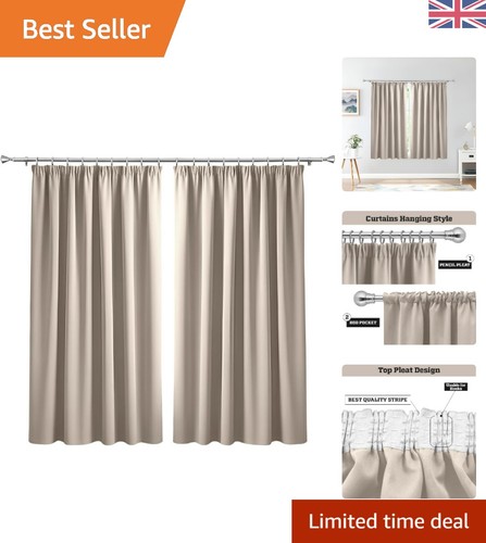 Blackout curtains thermal - -,