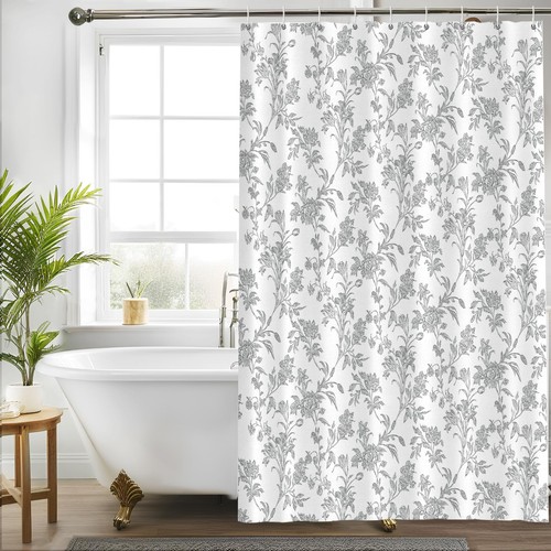 Grey shower curtain sage - grey,