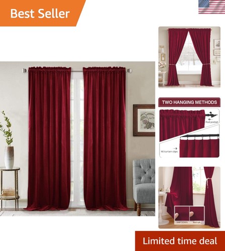 Stylish red velvet - stylish, curtains