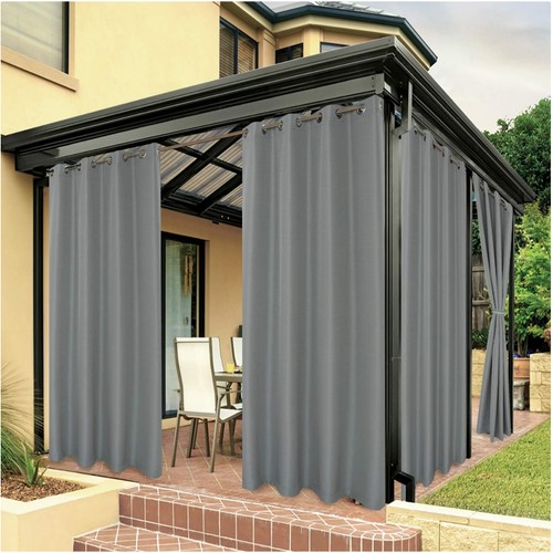 Grommet top outdoor curtain - grommet,