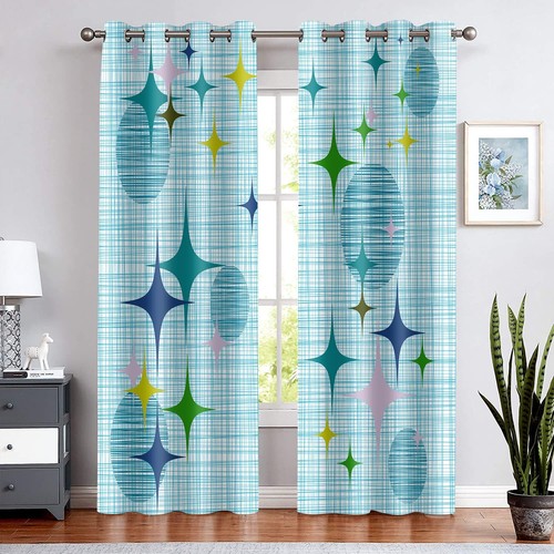 Mid century retro curtains - century,