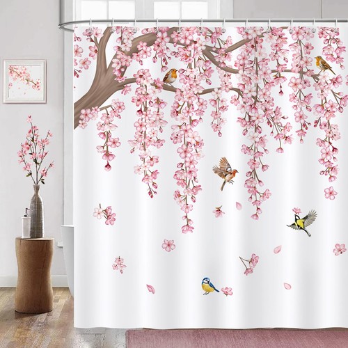 Pink cherry blossom shower - pink,