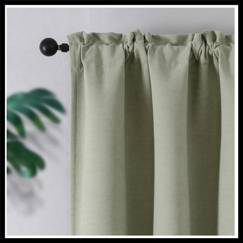 Green velvet curtain - velvet, 96