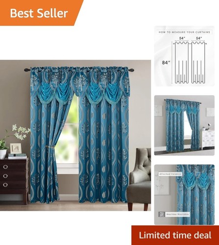 Decorative navy curtains with - decorative,