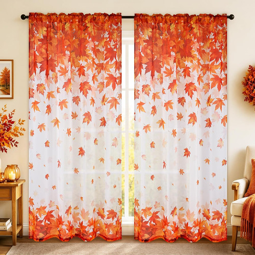 Fall sheer curtains for - sheer,