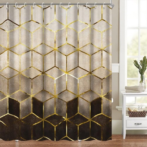 Black gold luxury shower - gold,
