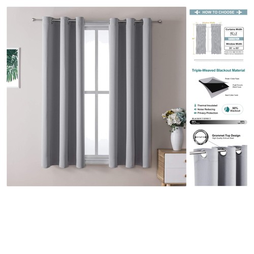 Elegant light grey blackout - light,