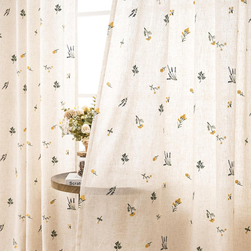 Linen curtains inch boho - curtains,