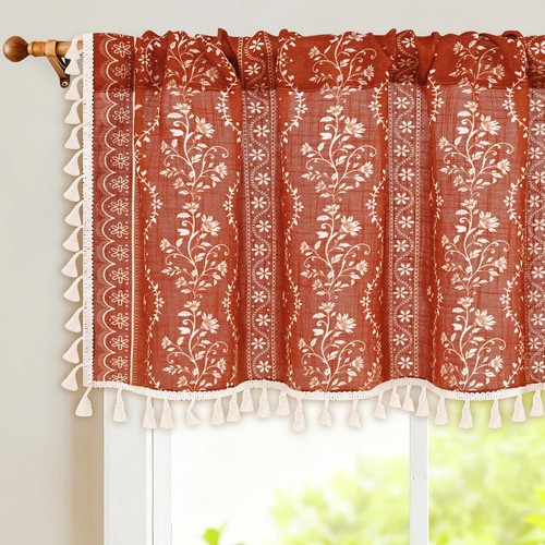 Boho valance curtains vintage - valance,