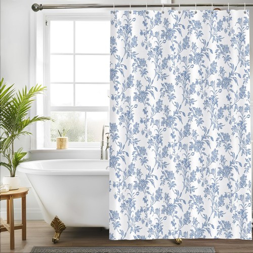 Blue sage cotton - sage, floral