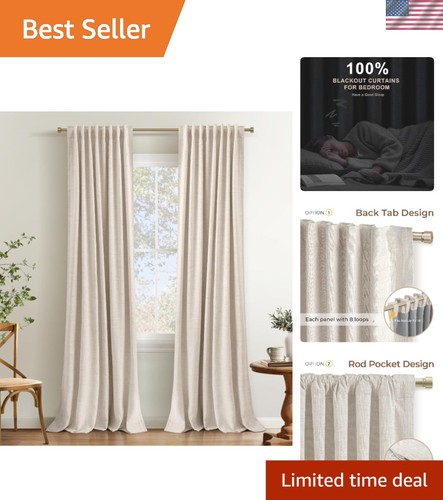 Room darkening linen curtains - room-darkening,