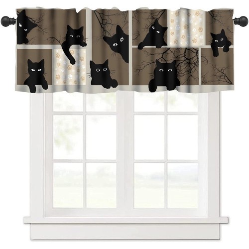 Cat valances curtain - curtain, for