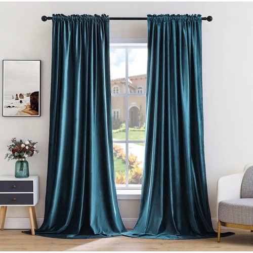 Miulee velvet curtains set - curtains,