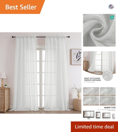 Chic voile drapes inches - voile,