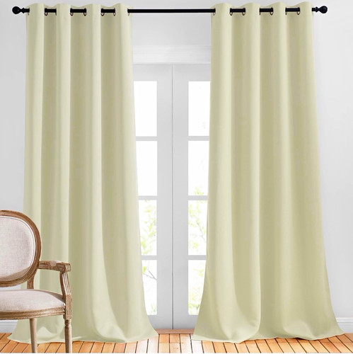 52x95 beige room darkening - room,