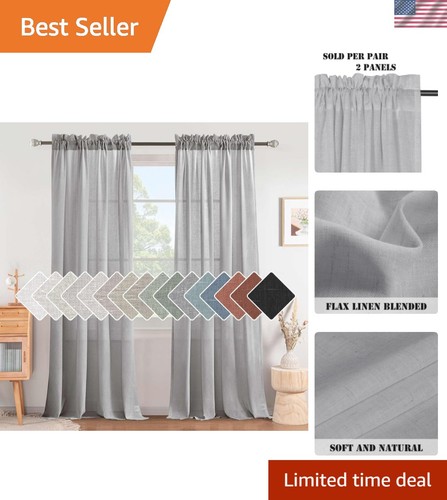 Luxurious linen blend curtains - luxurious, linen-blend
