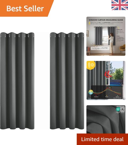 Dark grey blackout curtains - blackout,