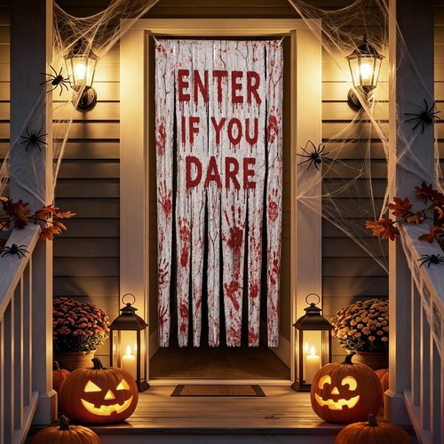 Halloween door curtain - halloween,