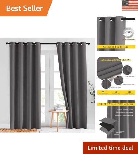 Elegant grey blackout curtains - elegant,