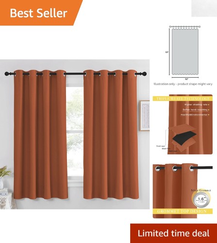 Elegant burnt orange blackout - burnt,