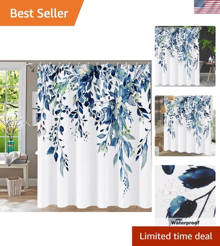 Shower curtain blue eucalyptus - shower,