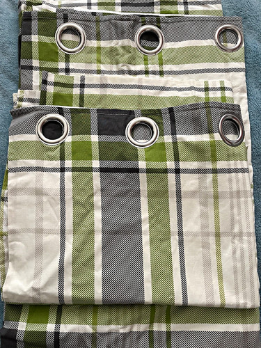 Dunelm green check - green,