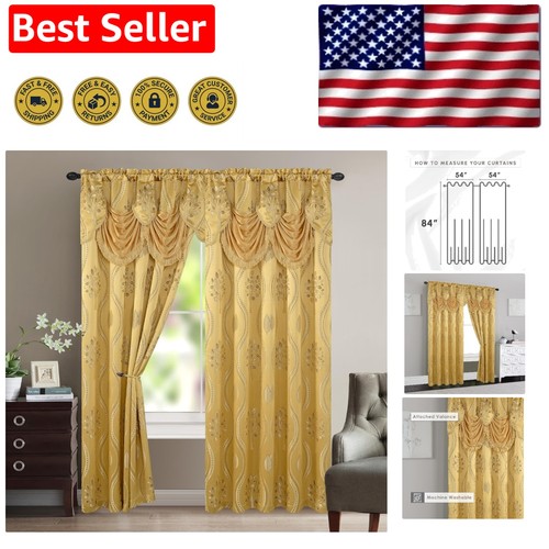 Elegant aurora gold jacquard - elegant,