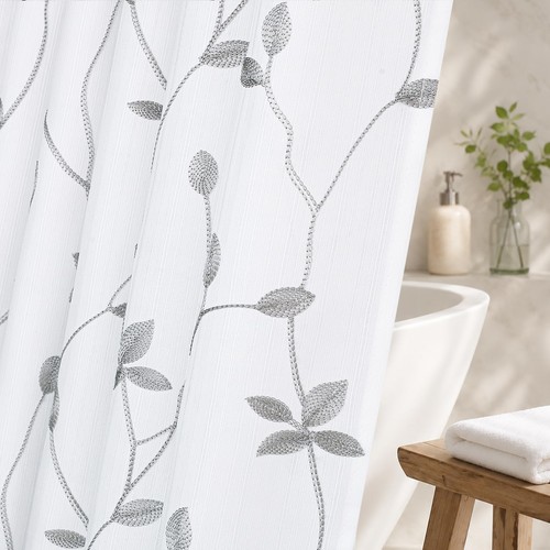 Embroidered leaf farmhouse - leaf,