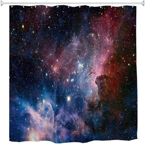 Space shower curtain - curtain, galaxy