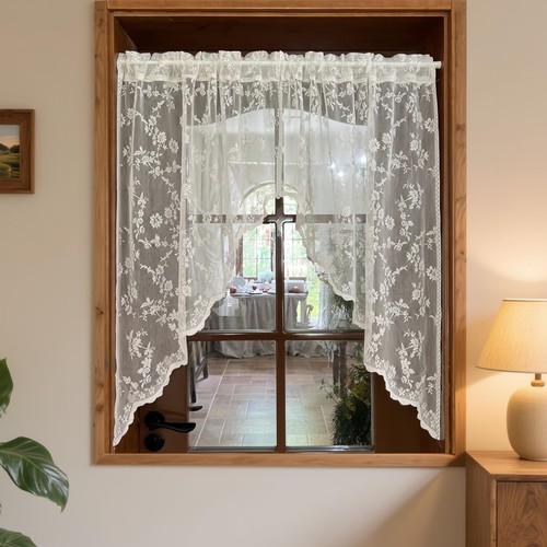 Lace kitchen curtain - kitchen, swag