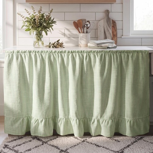 Cabinet curtains stripes - cabinet,
