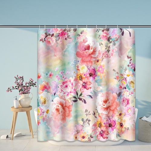 Shower curtain colorful - shower,